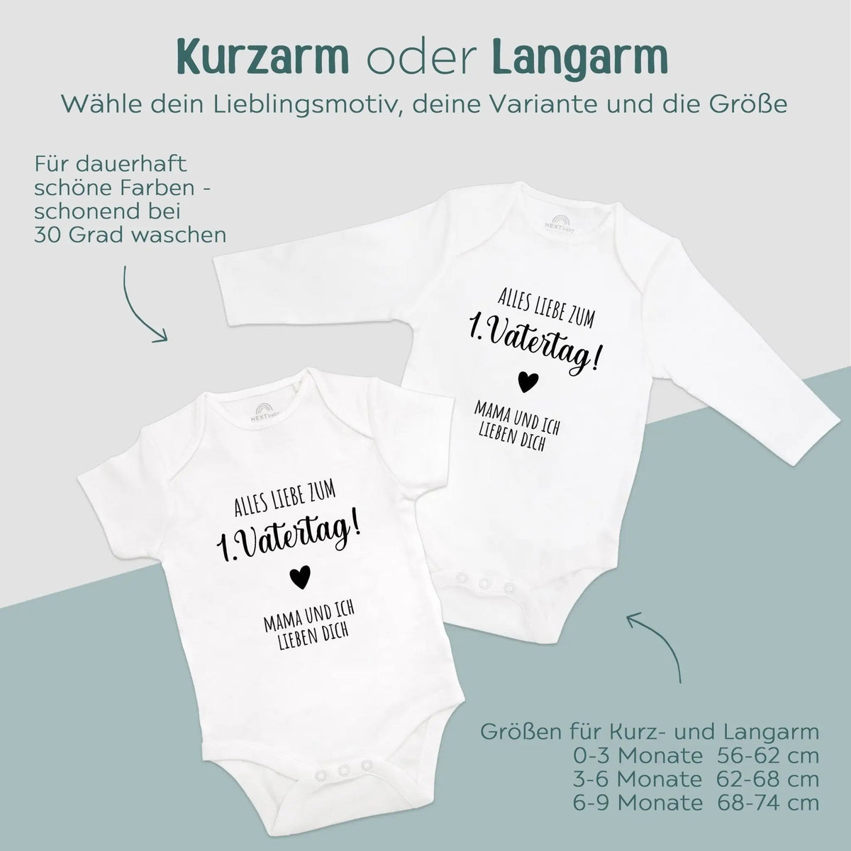 Baby Body "Alles Liebe zum 1. Vatertag" - wunderwunsch