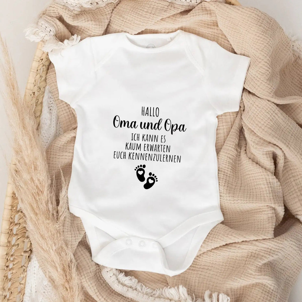 Baby Body "Hallo Oma und Opa" - wunderwunsch