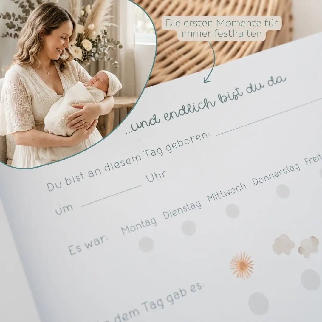 Babytagebuch „Mein erstes Lebensjahr“ personalisiert - wunderwunsch