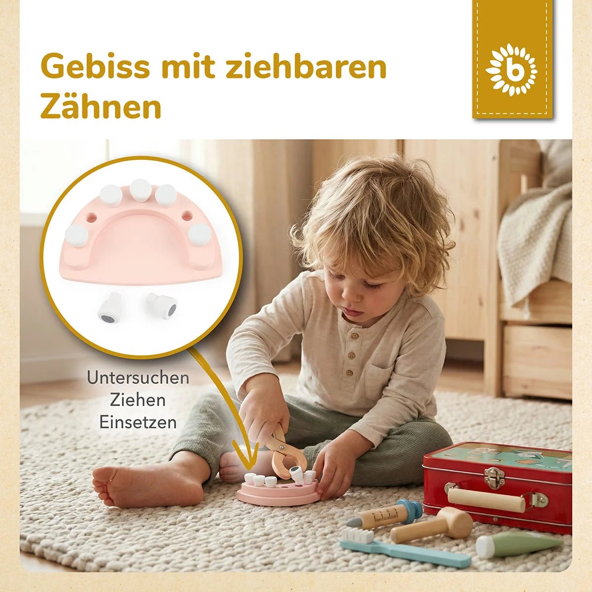 BIECO Kinder Zahnarztkoffer personalisiert - wunderwunsch