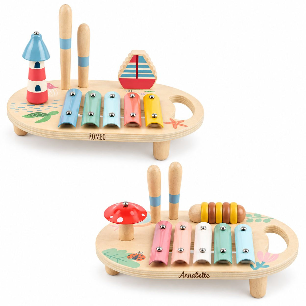 BIECO Musik Spieltisch mit Xylophon personalisiert - wunderwunsch