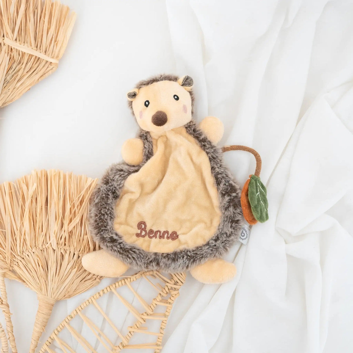 BIECO Schmusetuch Igel oder Reh - mit Stick - wunderwunsch