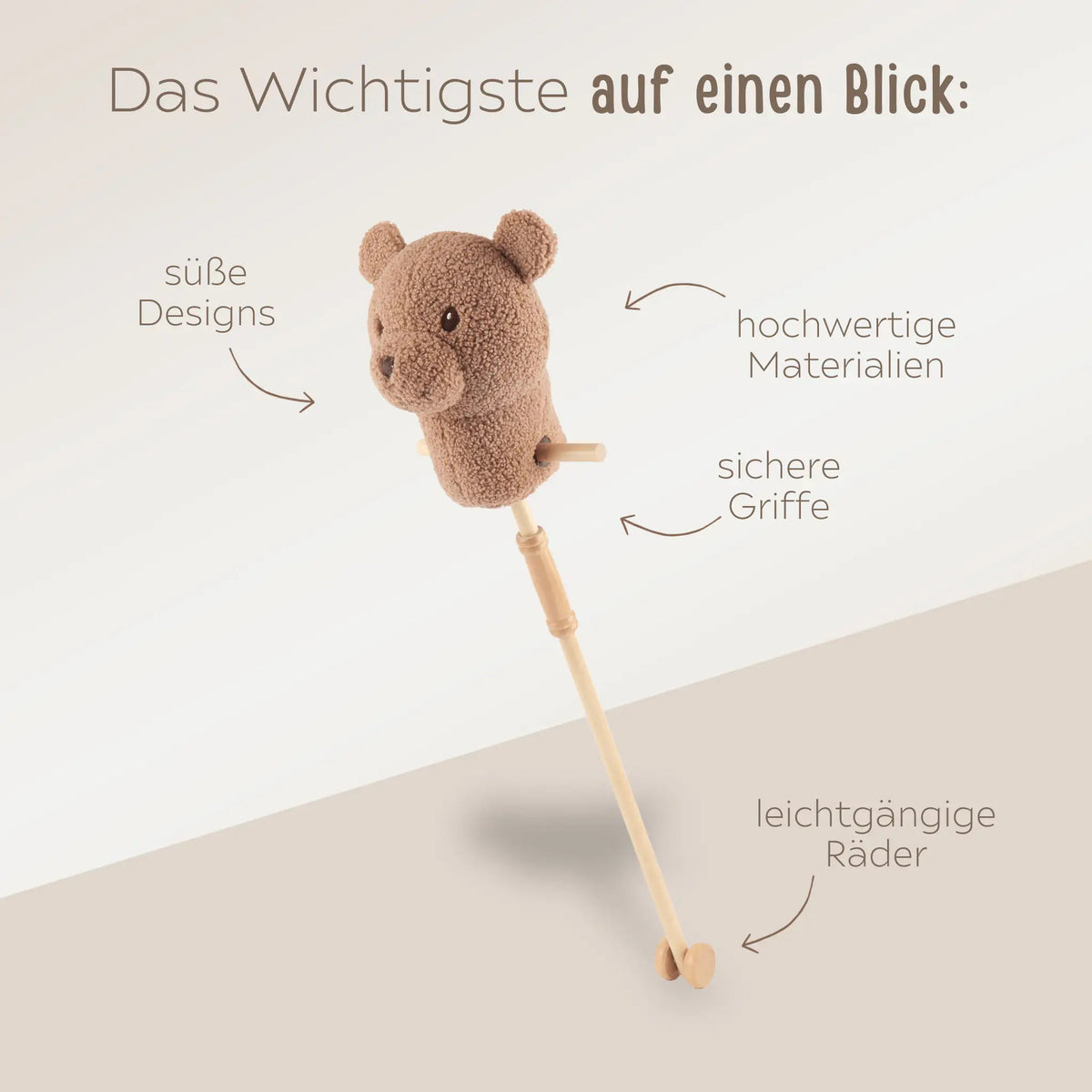 BIECO Steckentier personalisiert - Bär, Reh, Hase - wunderwunsch