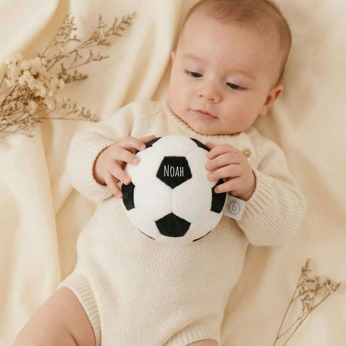 BIECO Stoffball mit Rassel personalisiert - wunderwunsch