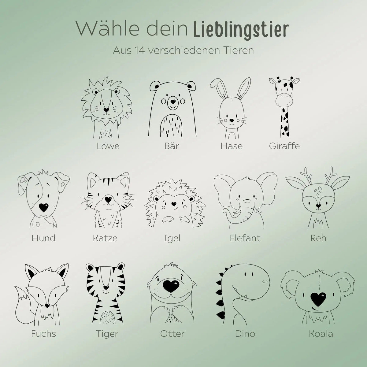 Brotdose Edelstahl personalisiert - Tier Gravur - wunderwunsch