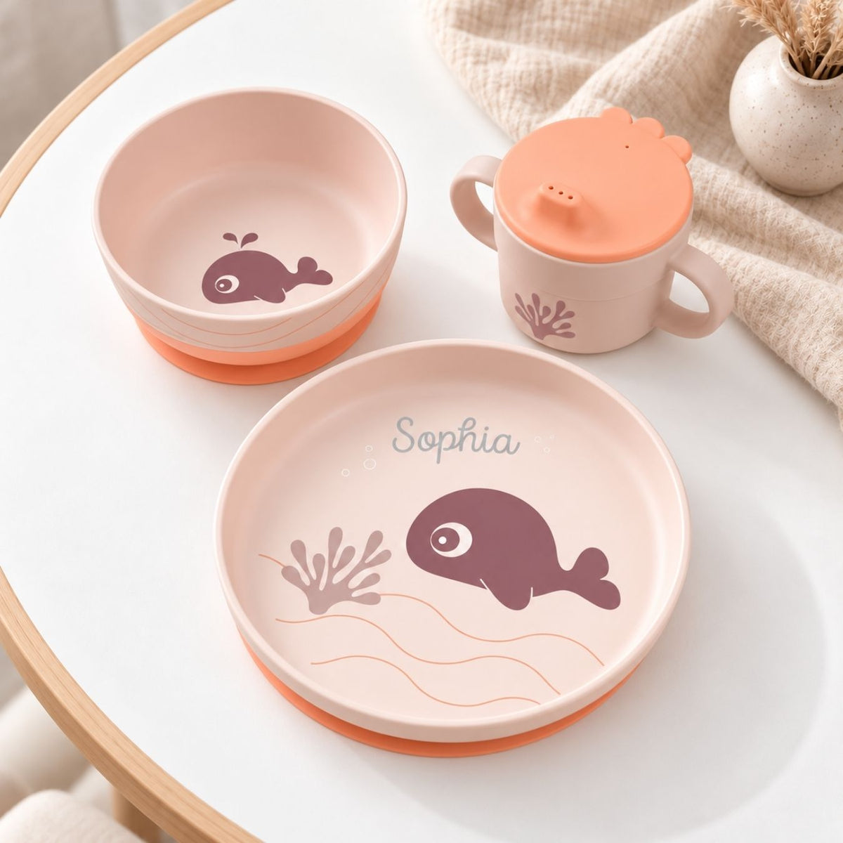 DONEBYDEER Geschirrset personalisiert - Foodie - Wally - wunderwunsch