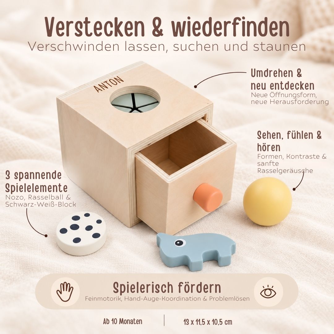 DONEBYDEER Versteckbox personalisiert - Farbmix - wunderwunsch