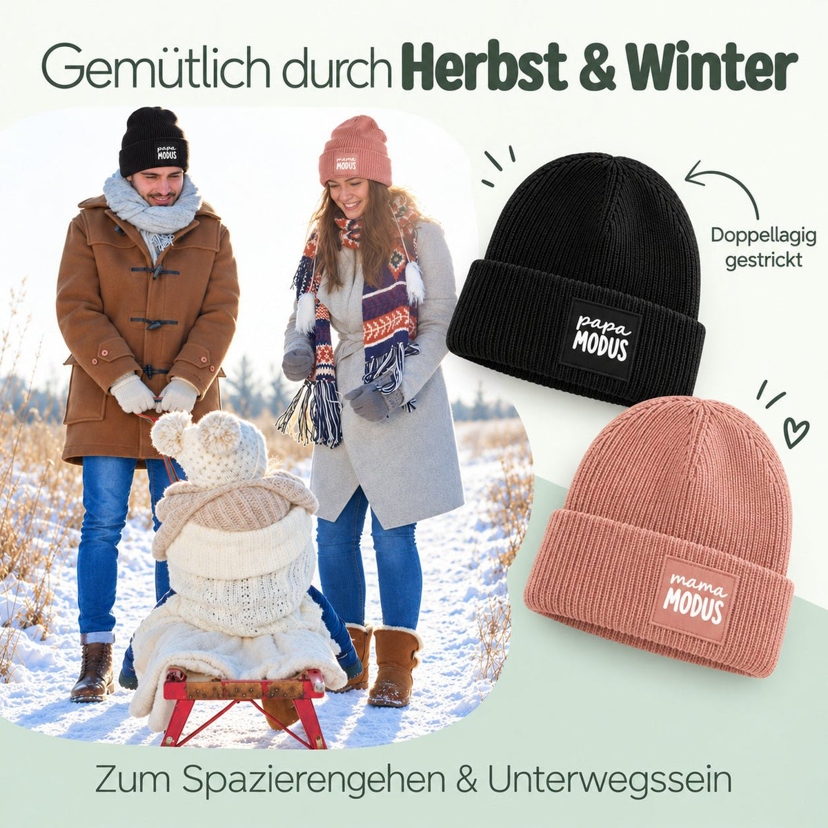 Erwachsene Beanie Mütze mit Spruch - wunderwunsch