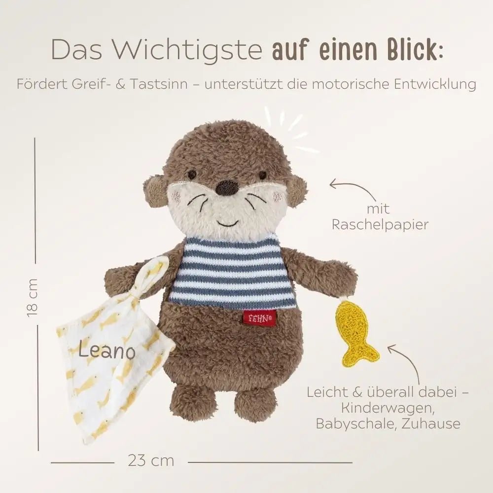 FEHN Knister Otter personalisiert - wunderwunsch