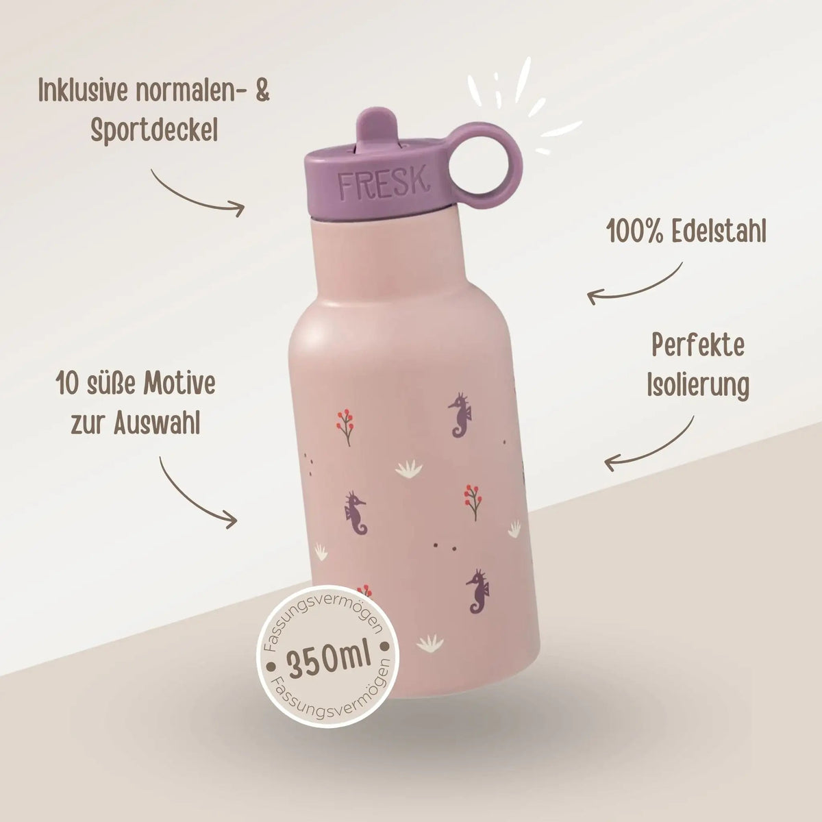 FRESK Kindergartenrucksack und Trinkflasche personalisiert - wunderwunsch