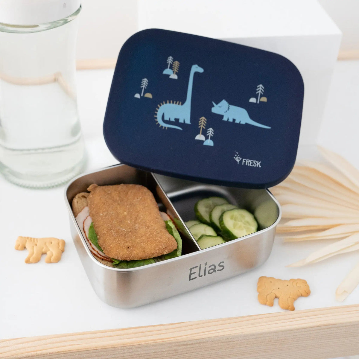 FRESK Brotdose Edelstahl personalisiert - wunderwunsch