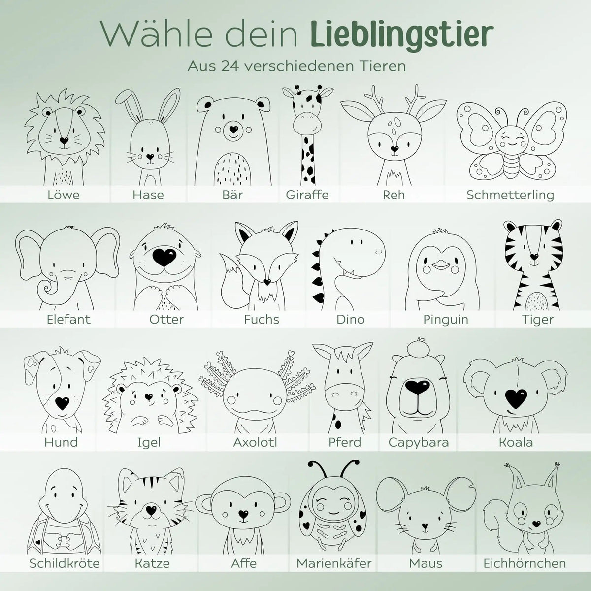 Frühstücksbrettchen personalisiert - Tier Gravur - wunderwunsch
