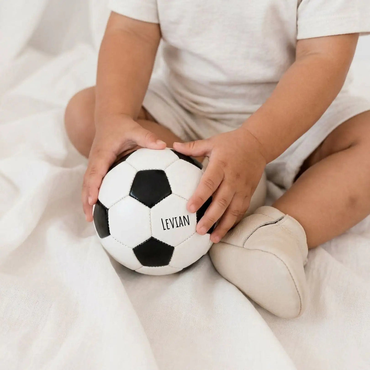 Fußball personalisiert - Schwarz-Weiß - wunderwunsch