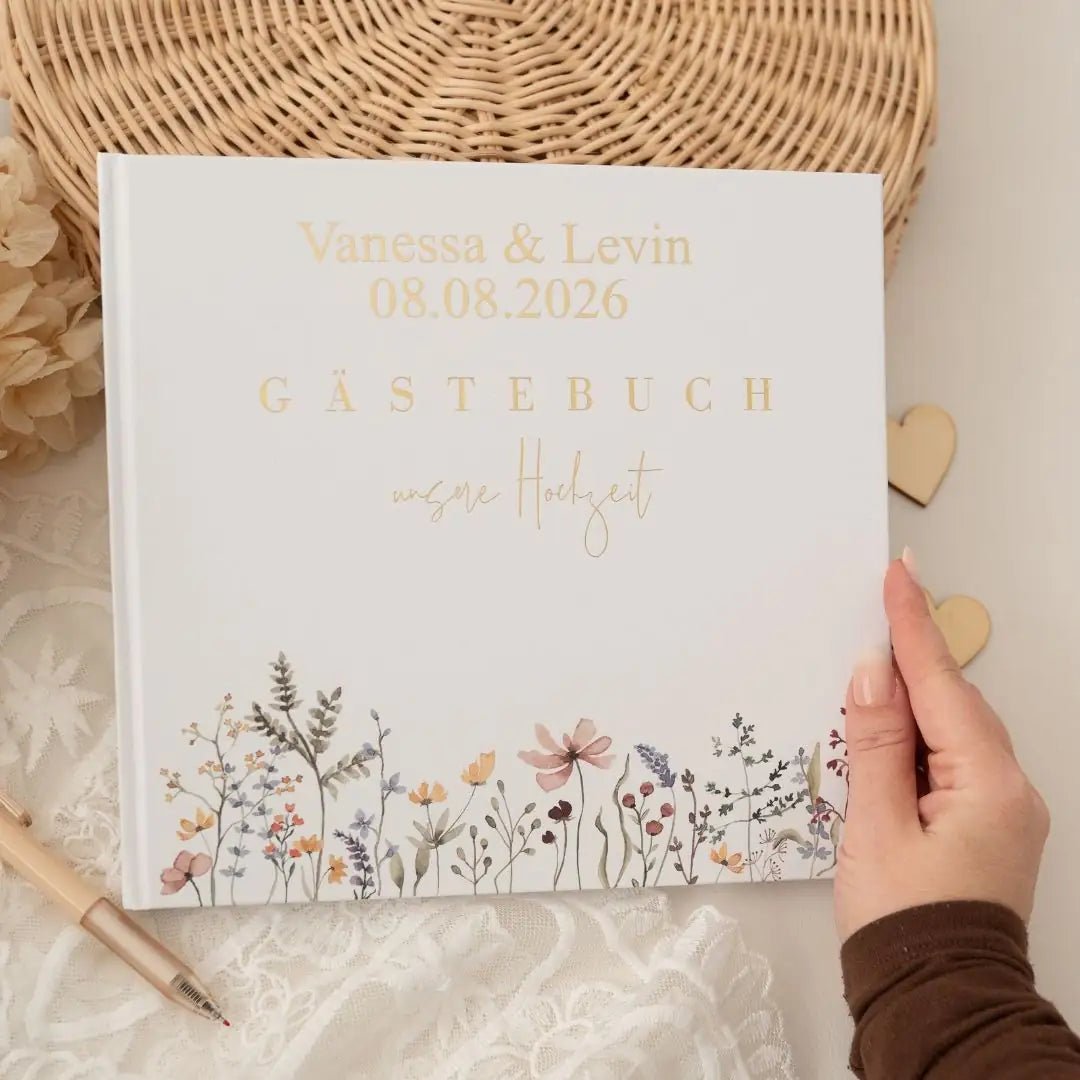 Gästebuch "Unsere Hochzeit" personalisiert - wunderwunsch