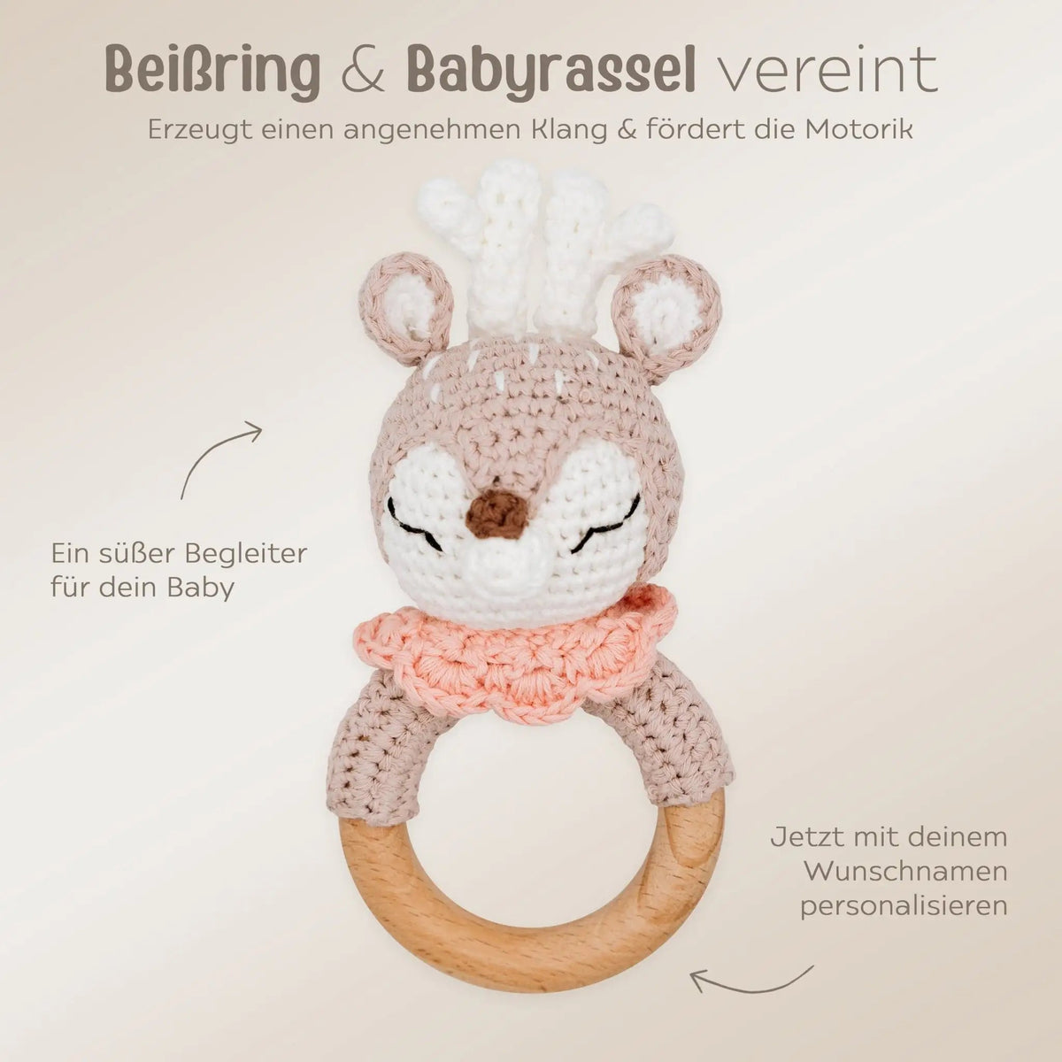 Geschenkset zur Geburt personalisiert — Erinnerungsbox, Nachtlicht & Greifling - wunderwunsch