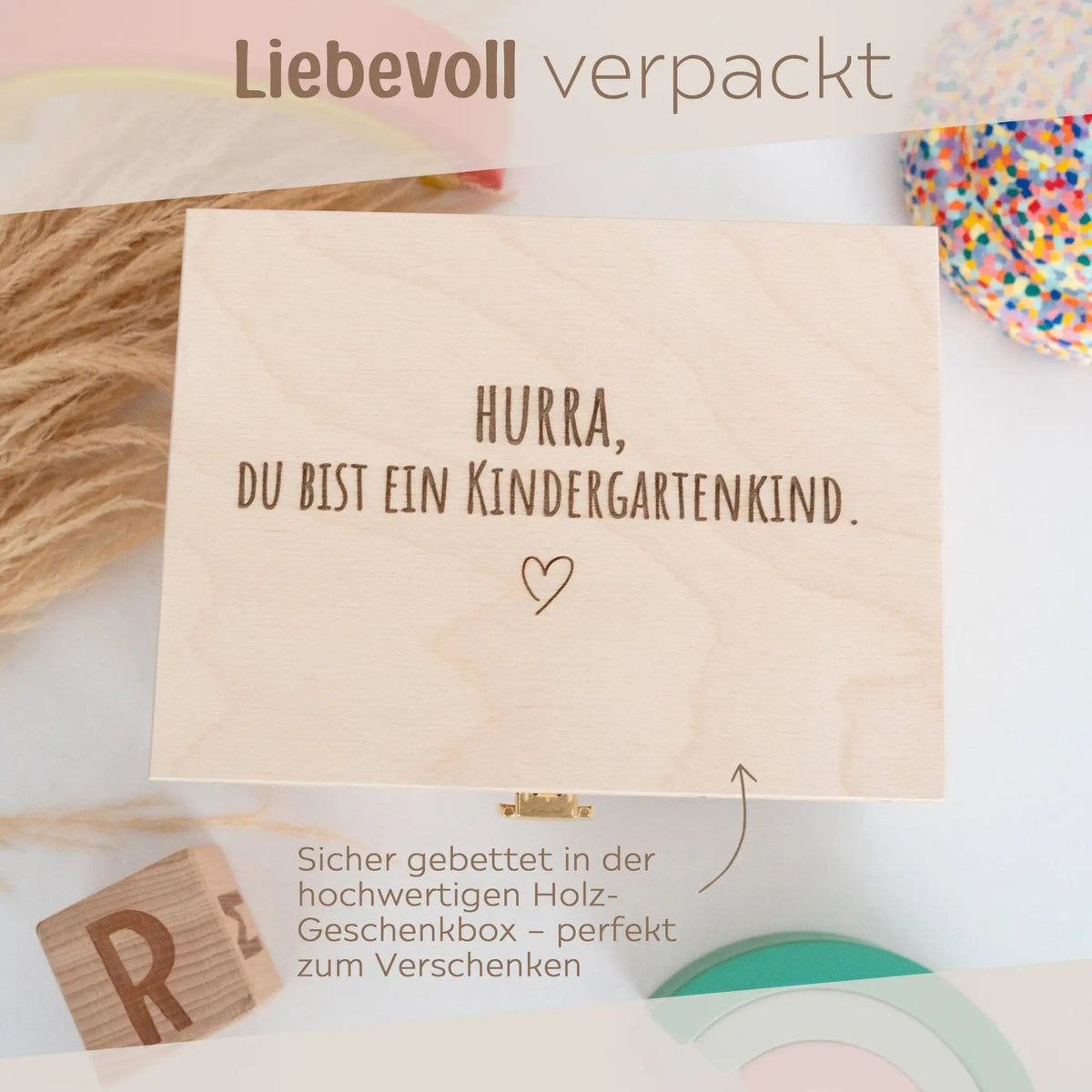 Geschenkbox Kitastart - Stoffbeutel + Postkarte - wunderwunsch