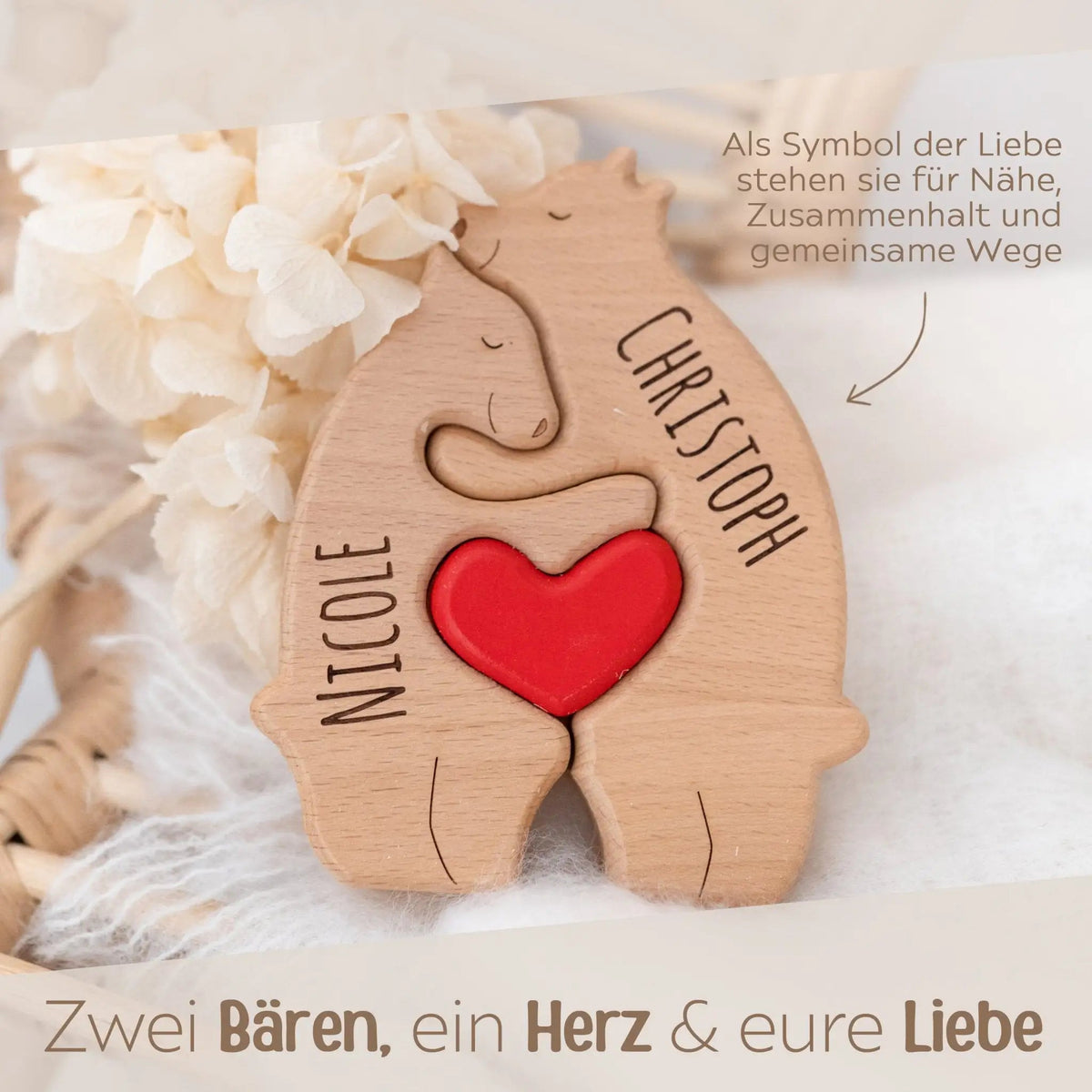 Geschenkbox Valentinstag - Bärenfamilie - wunderwunsch