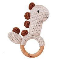 Greifling Dino beige personalisiert
