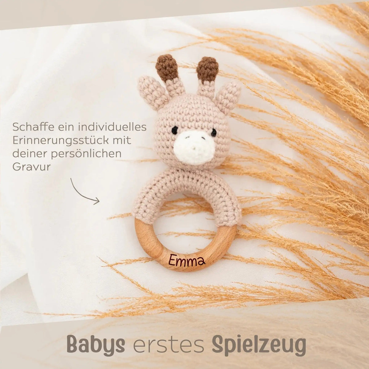 Greifling Giraffe personalisiert - wunderwunsch