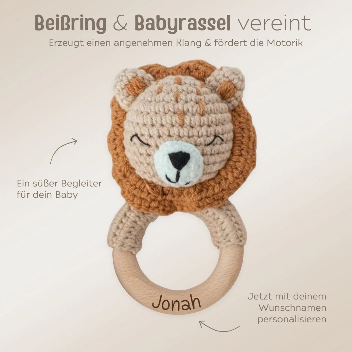 Greifling Löwe personalisiert - wunderwunsch
