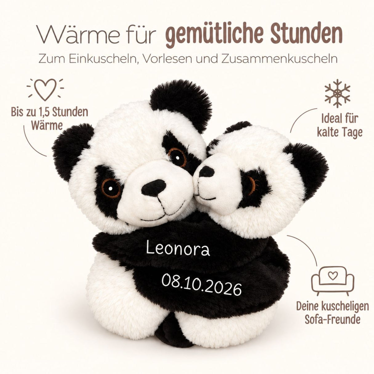 HABIBI PLUSH Wärmetier Paar personalisiert - wunderwunsch