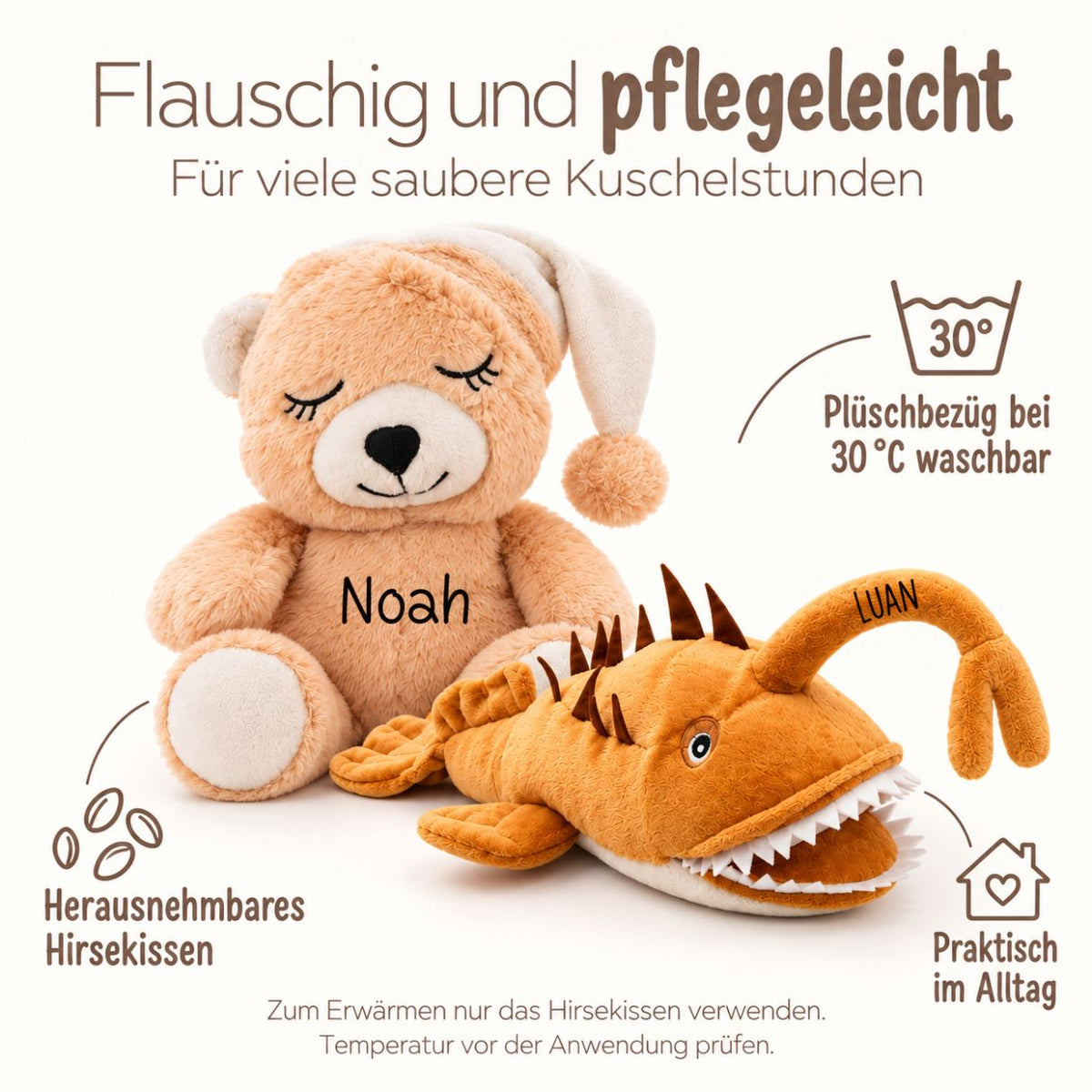 HABIBI PLUSH Wärmetier personalisiert - wunderwunsch