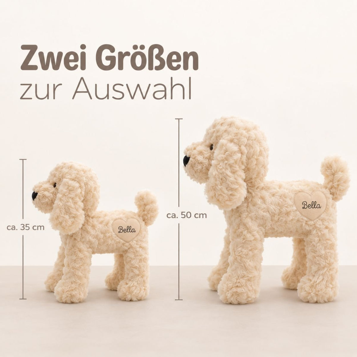 Hund Kuscheltier personalisiert - wunderwunsch