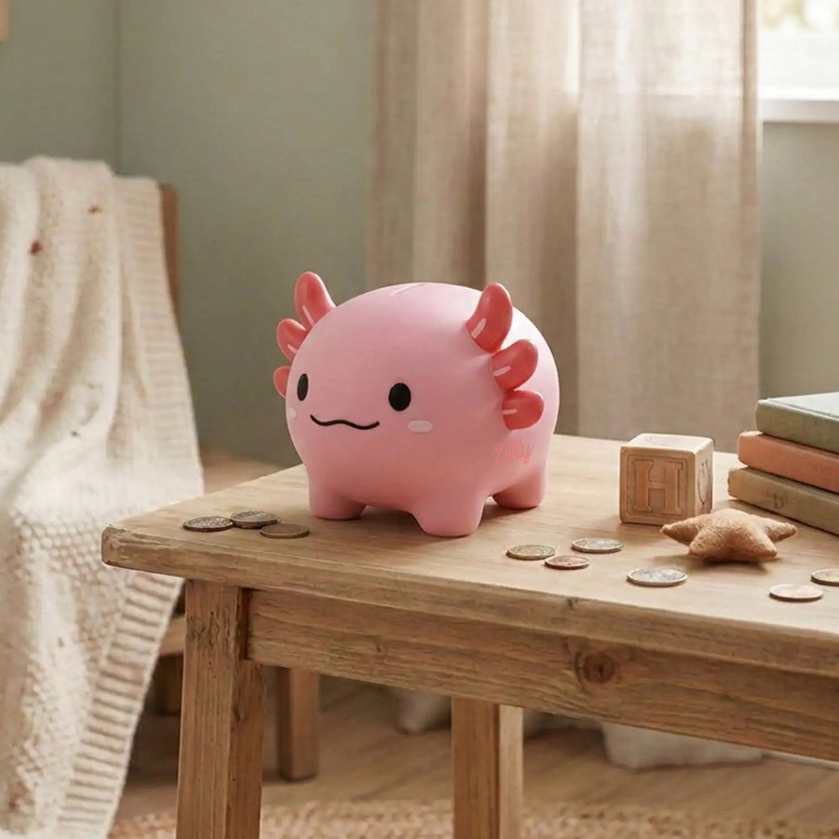 itotal Spardose Caybara & Axolotl personalisiert - wunderwunsch