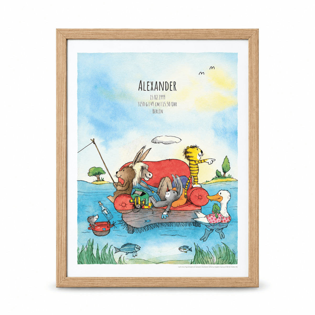 JANOSCH Poster - Hurra, das Kind ist da II - wunderwunsch