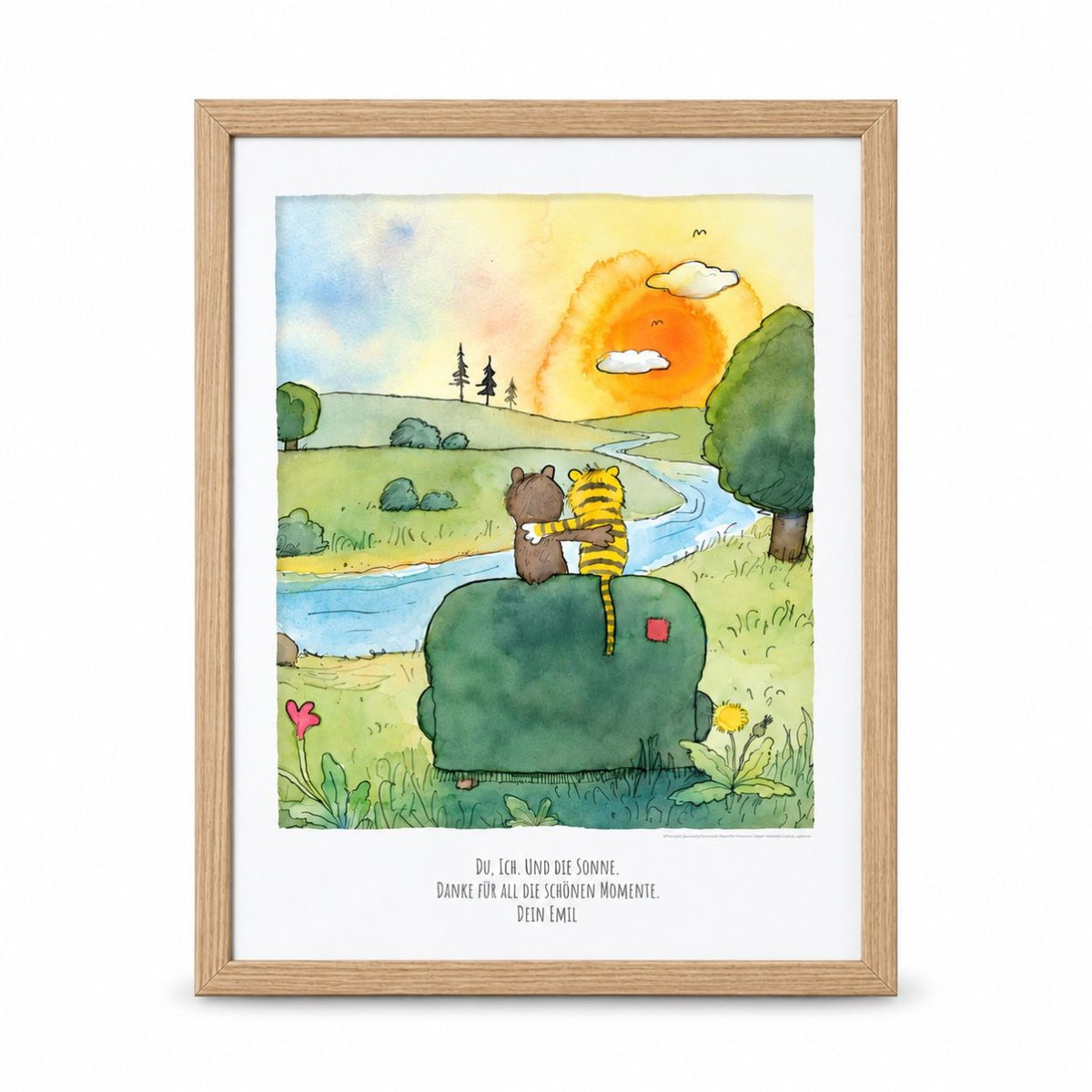 JANOSCH Poster - Sonnenuntergang - wunderwunsch