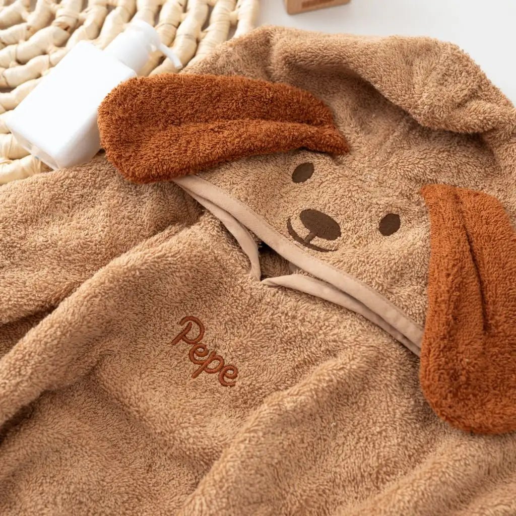 JOLLEIN Badeponcho personalisiert - Katze oder Hund - wunderwunsch