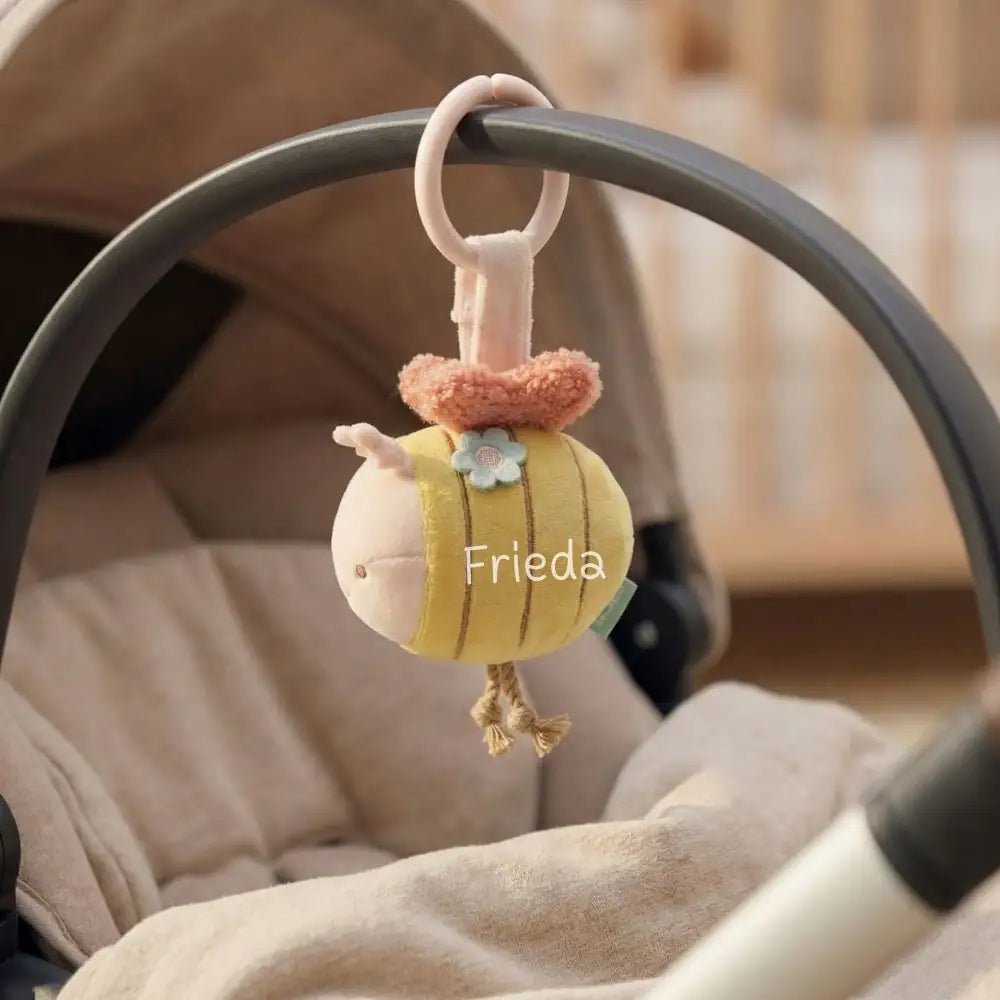 JOLLEIN Kinderwagenanhänger Biene personalisiert - wunderwunsch