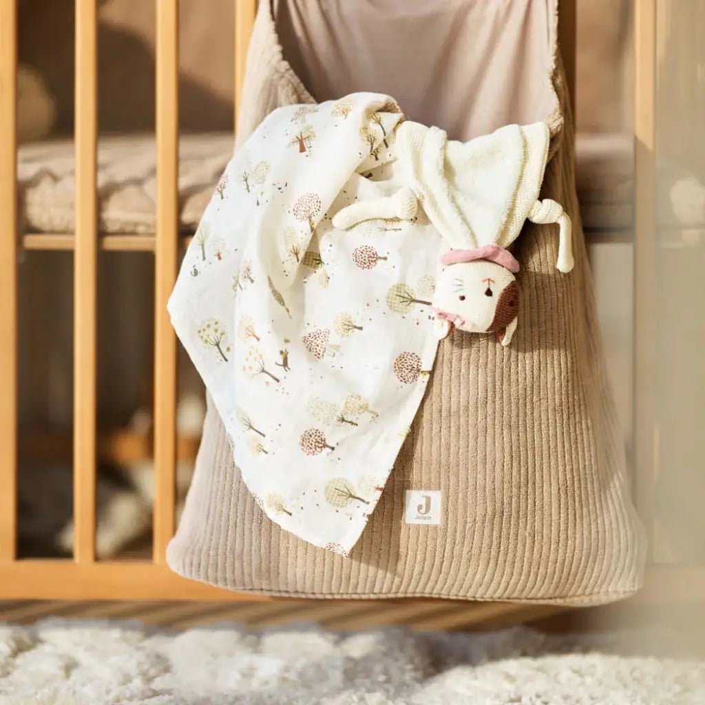JOLLEIN Mulltuch personalisiert - Bäume, Blüten - wunderwunsch