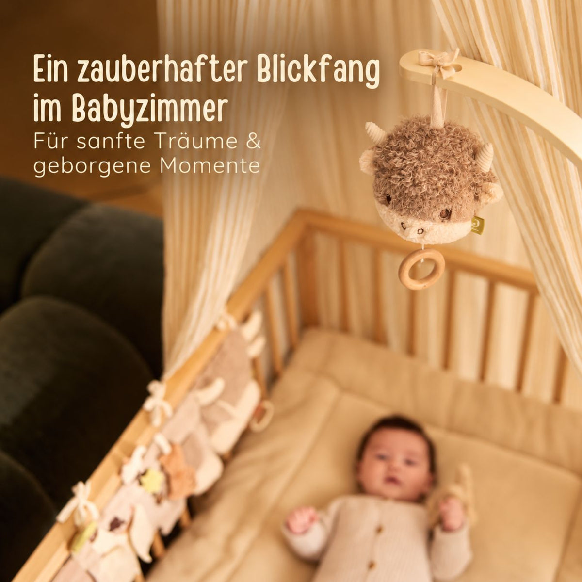 JOLLEIN Spieluhr personalisiert - Hochlandrind - wunderwunsch