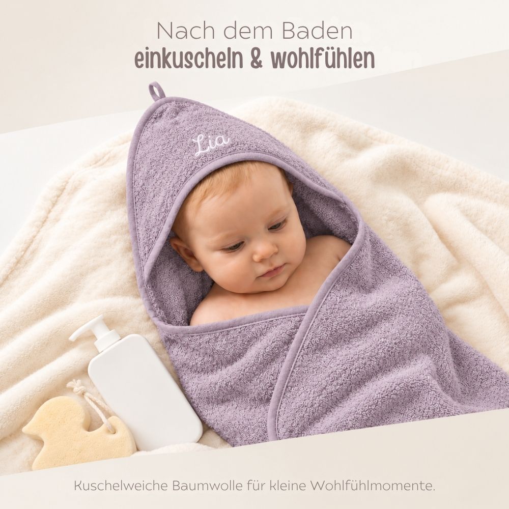 Kapuzenhandtuch Frottee personalisiert - wunderwunsch