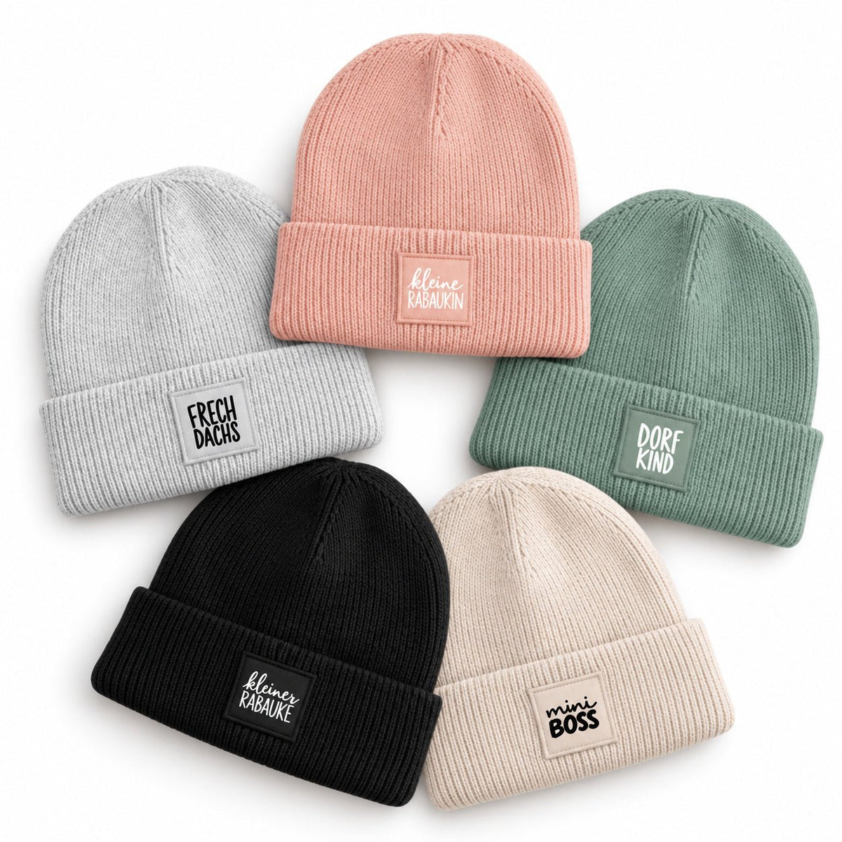 Kinder Beanie Mütze mit Spruch - wunderwunsch