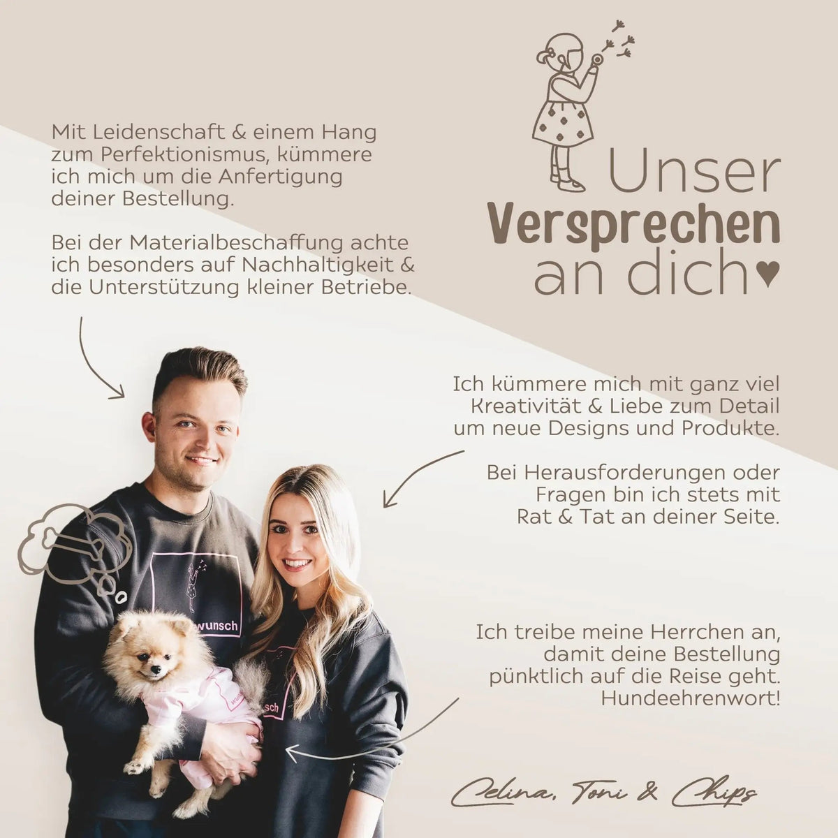 Kinder Schürze Pastell "Regenbogen Punkte" personalisiert - wunderwunsch