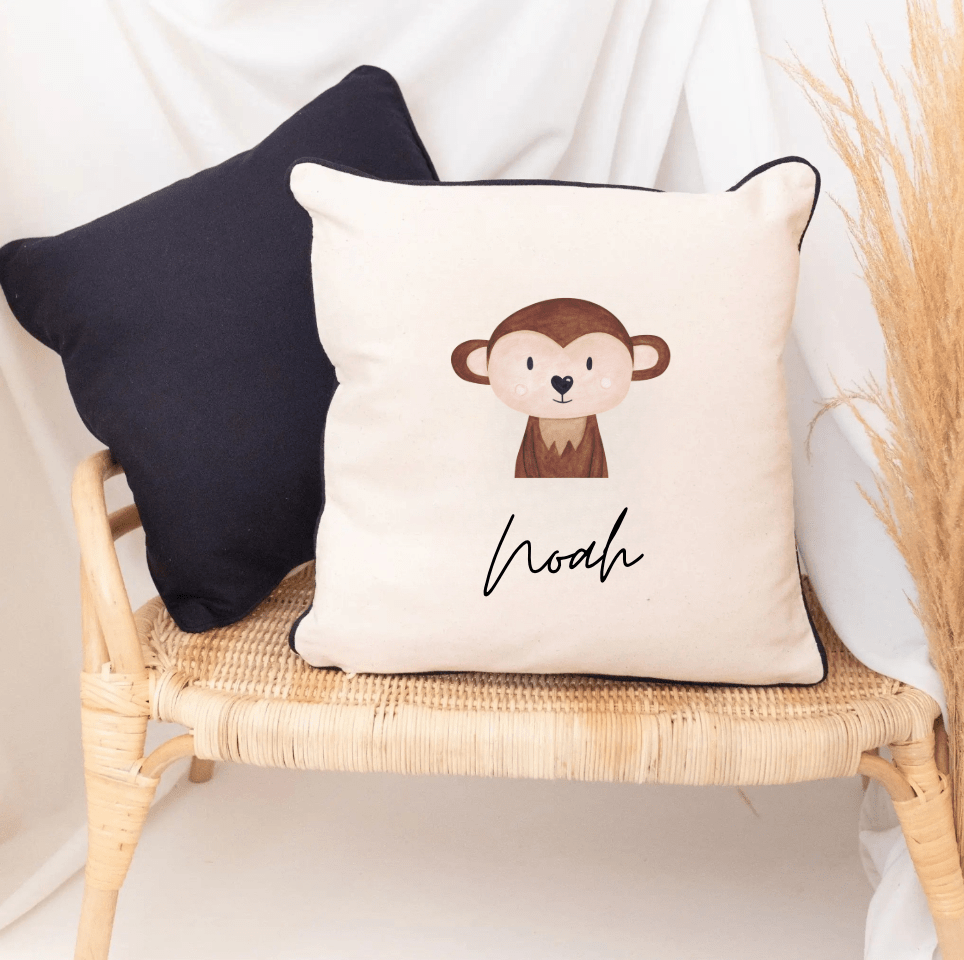 Kissen Baumwolle "Tiere" personalisiert - wunderwunsch