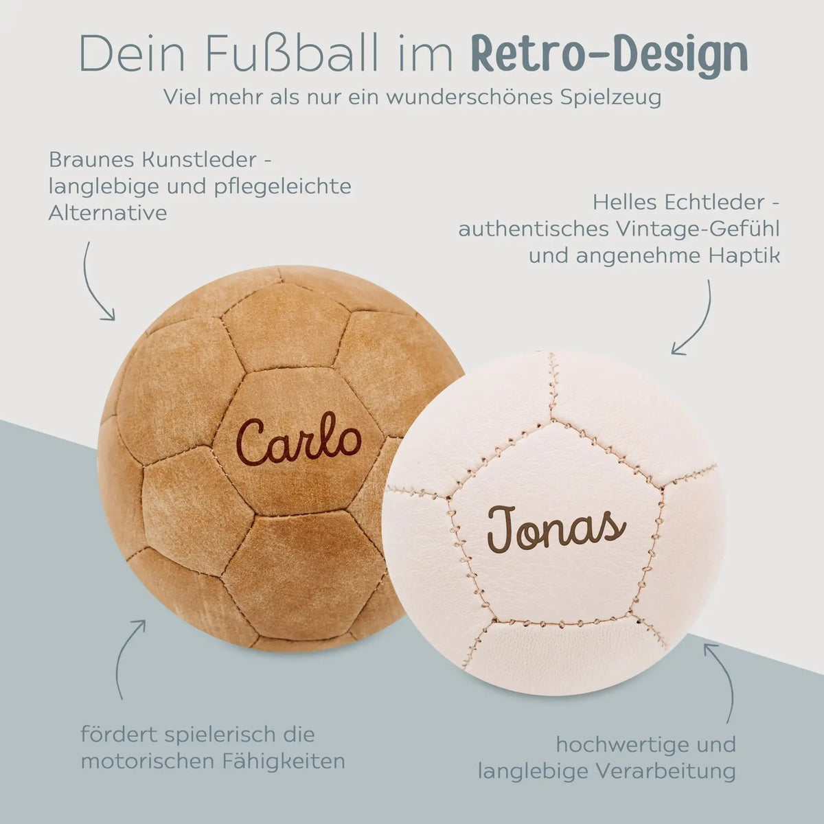 Fußball Leder personalisiert - wunderwunsch