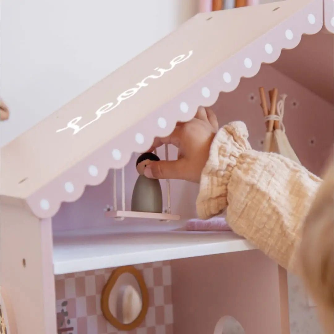 LABEL LABEL Puppenhaus Holz personalisiert - wunderwunsch