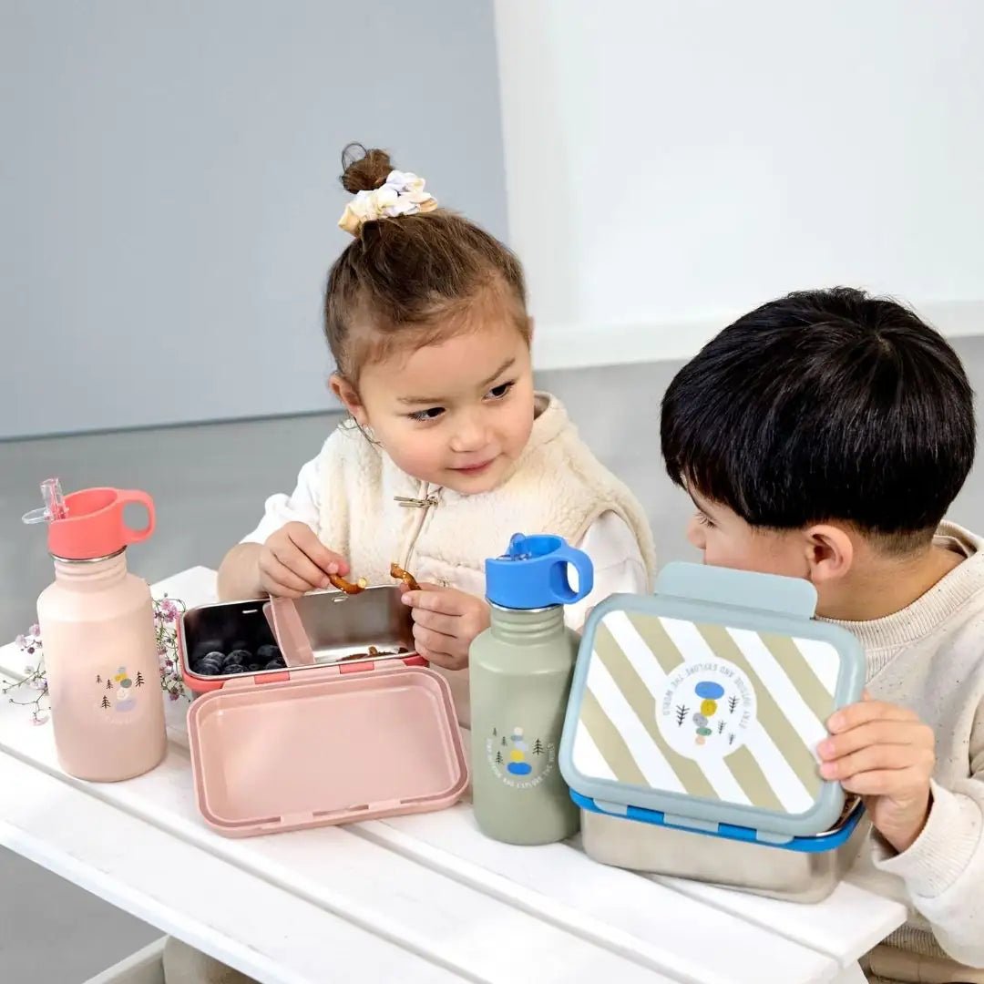 LÄSSIG Edelstahl Kinder Trinkflasche personalisiert - Sunny Explorer - wunderwunsch