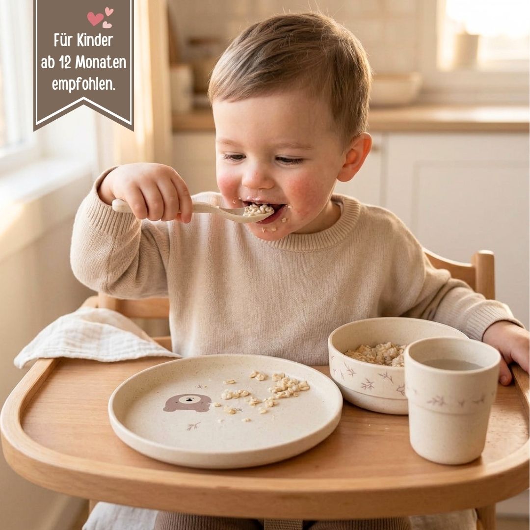 LÄSSIG Geschirr-Set "Bär" - wunderwunsch