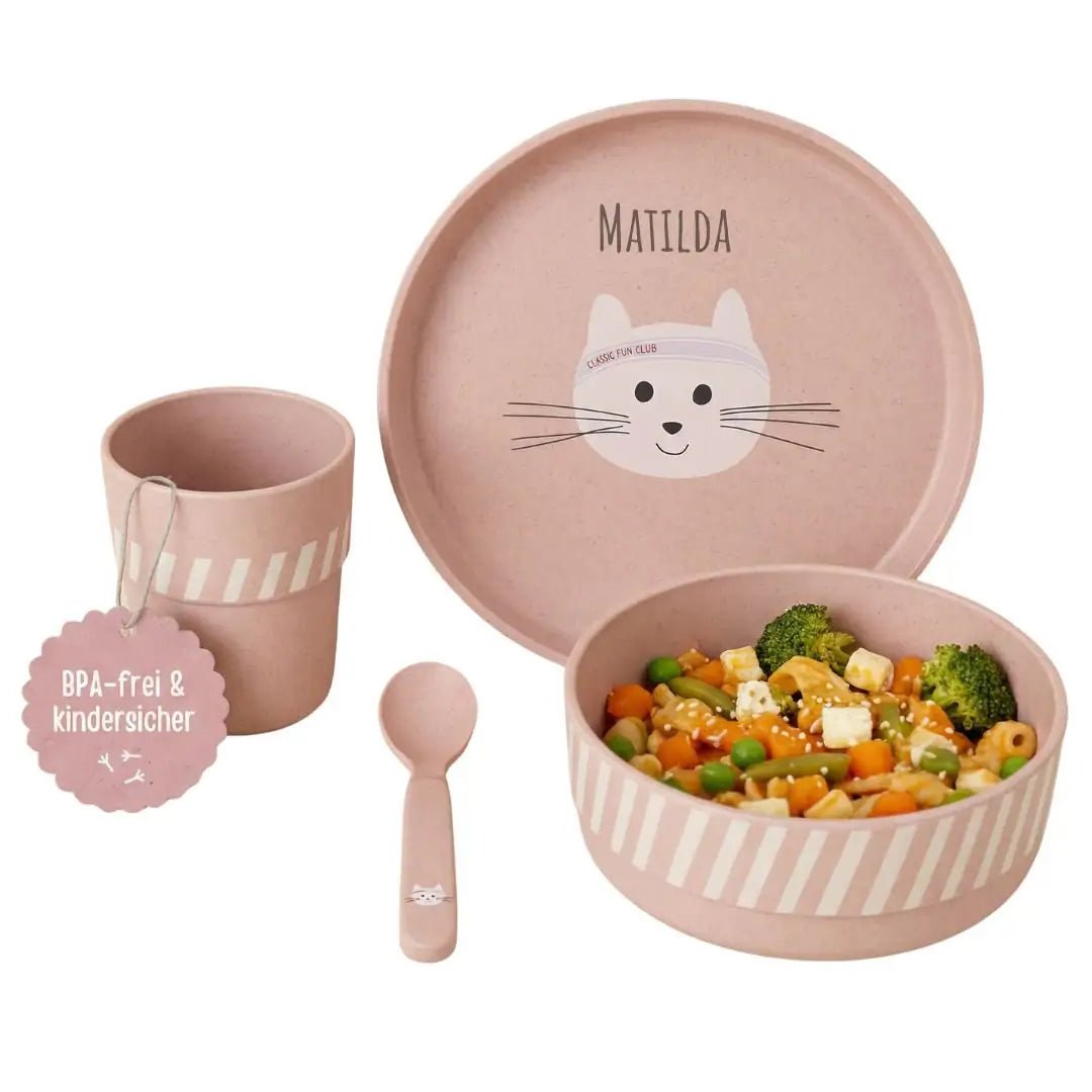 LÄSSIG Geschirr-Set "Katze" - wunderwunsch