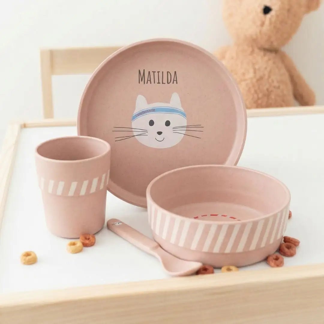 LÄSSIG Geschirr-Set "Katze" - wunderwunsch