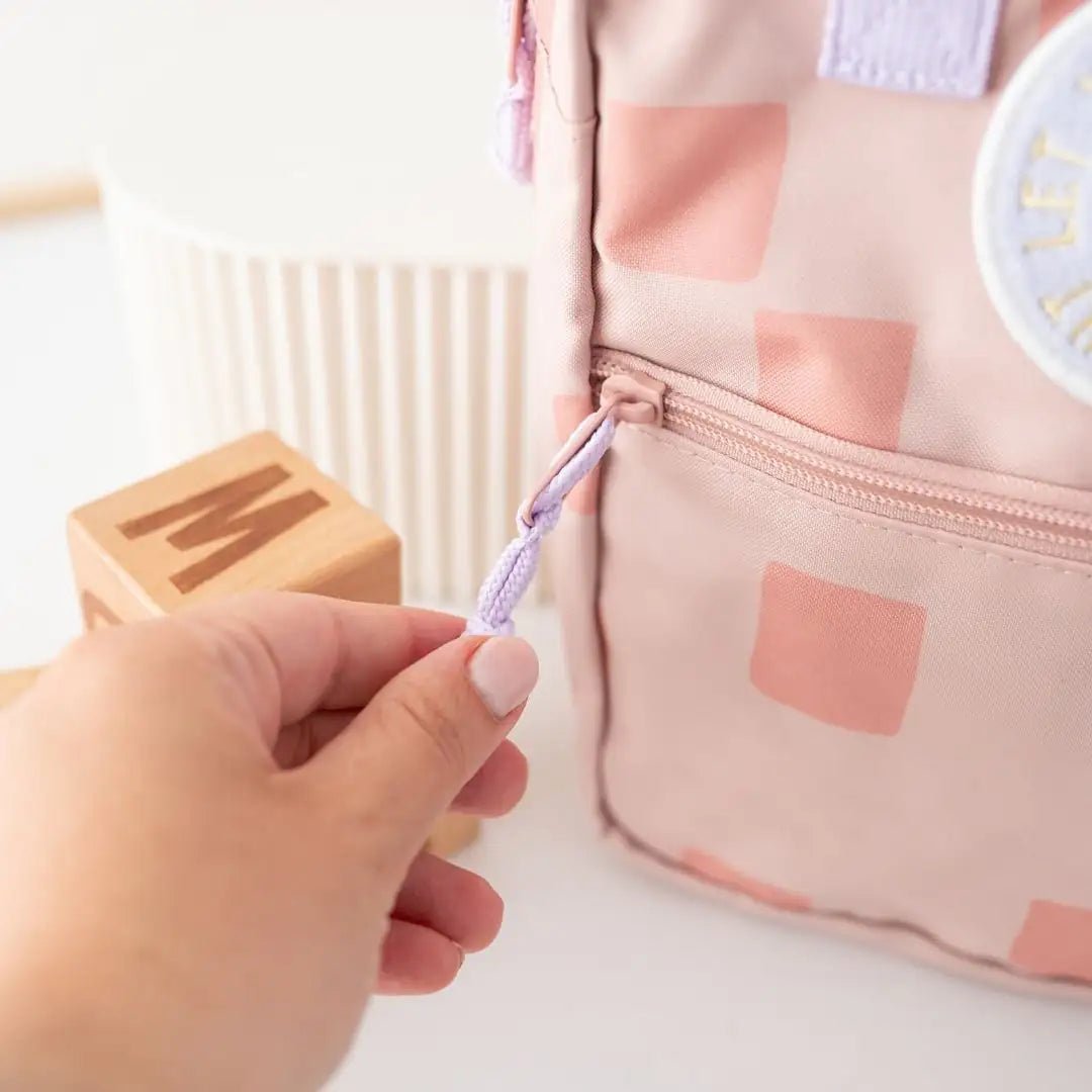 LÄSSIG Kindergartenrucksack Square "Pattern Party" personalisiert - wunderwunsch