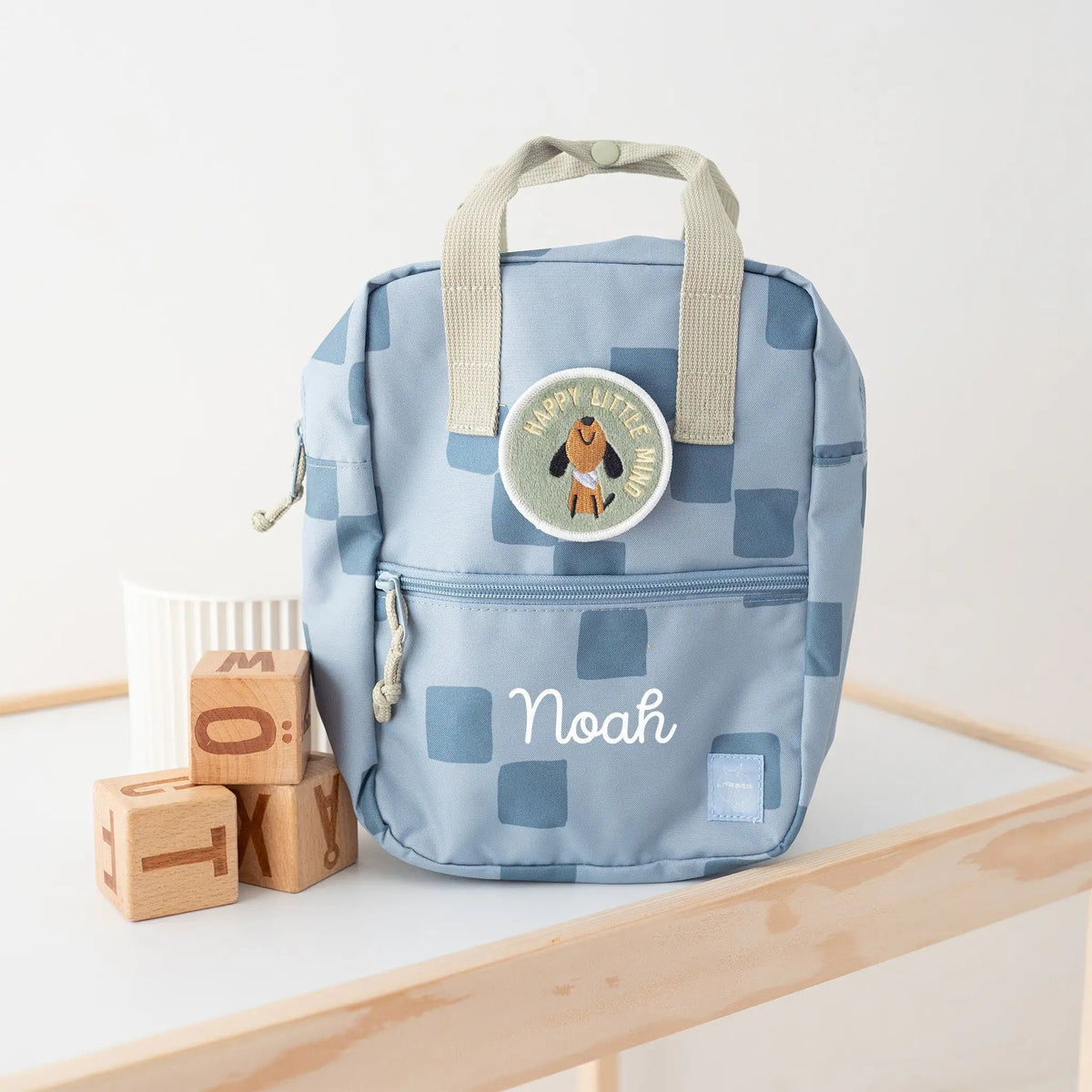 LÄSSIG Kindergartenrucksack Square "Pattern Party" personalisiert - wunderwunsch