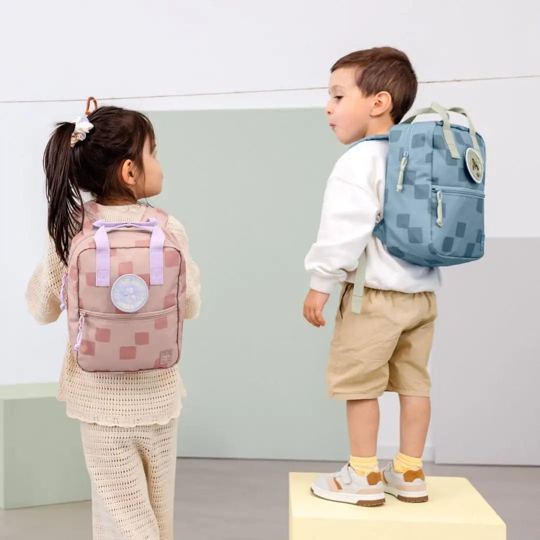 LÄSSIG Kindergartenrucksack Square "Pattern Party" personalisiert - wunderwunsch