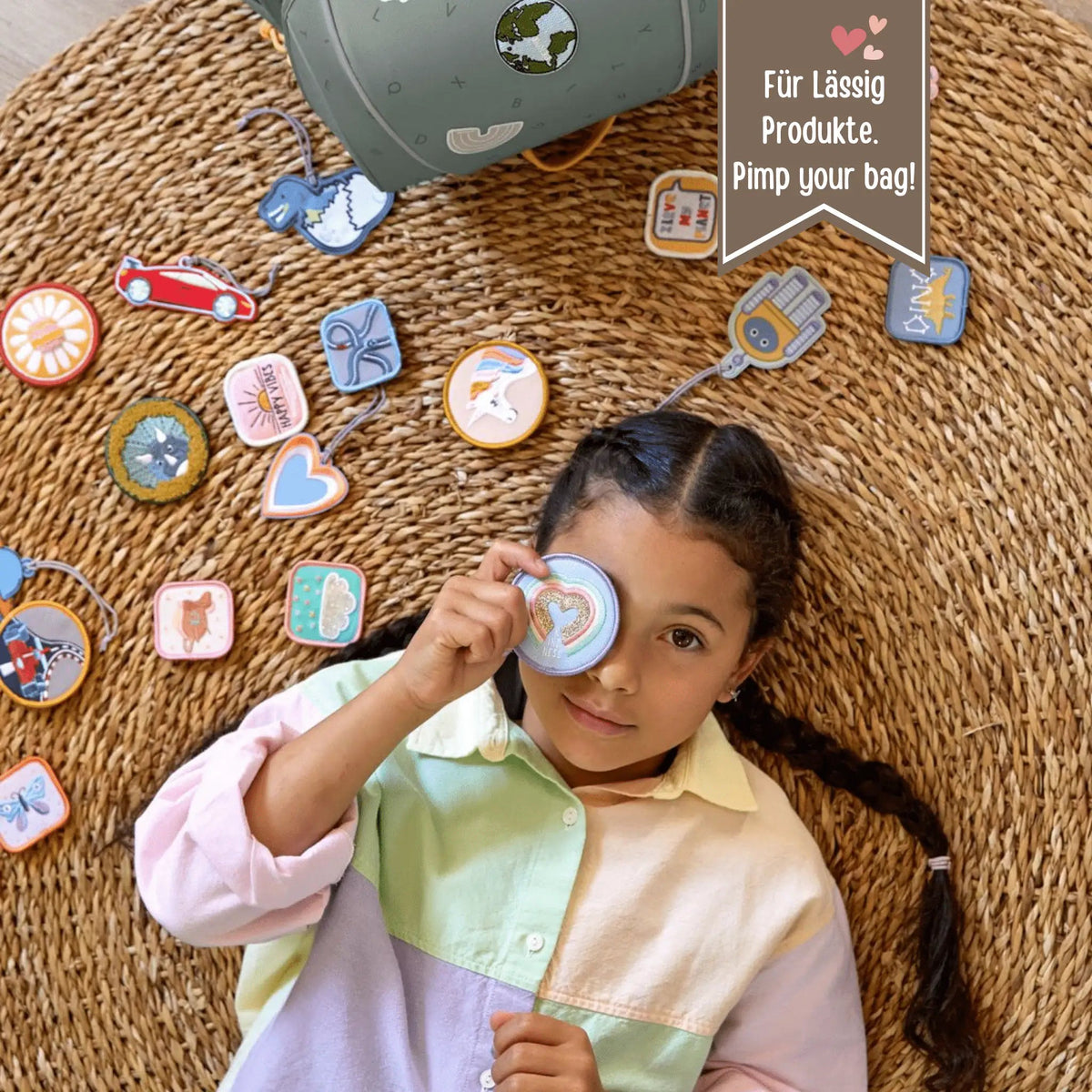 LÄSSIG Patches für Rucksäcke, Koffer & Kulturtaschen - wunderwunsch