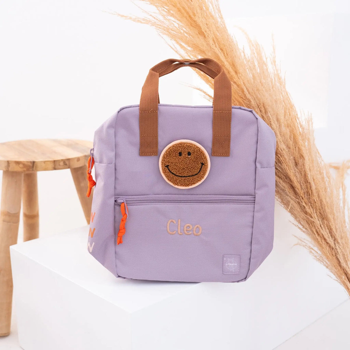 LÄSSIG Rucksack Kirsche & Smiley personalisiert - wunderwunsch