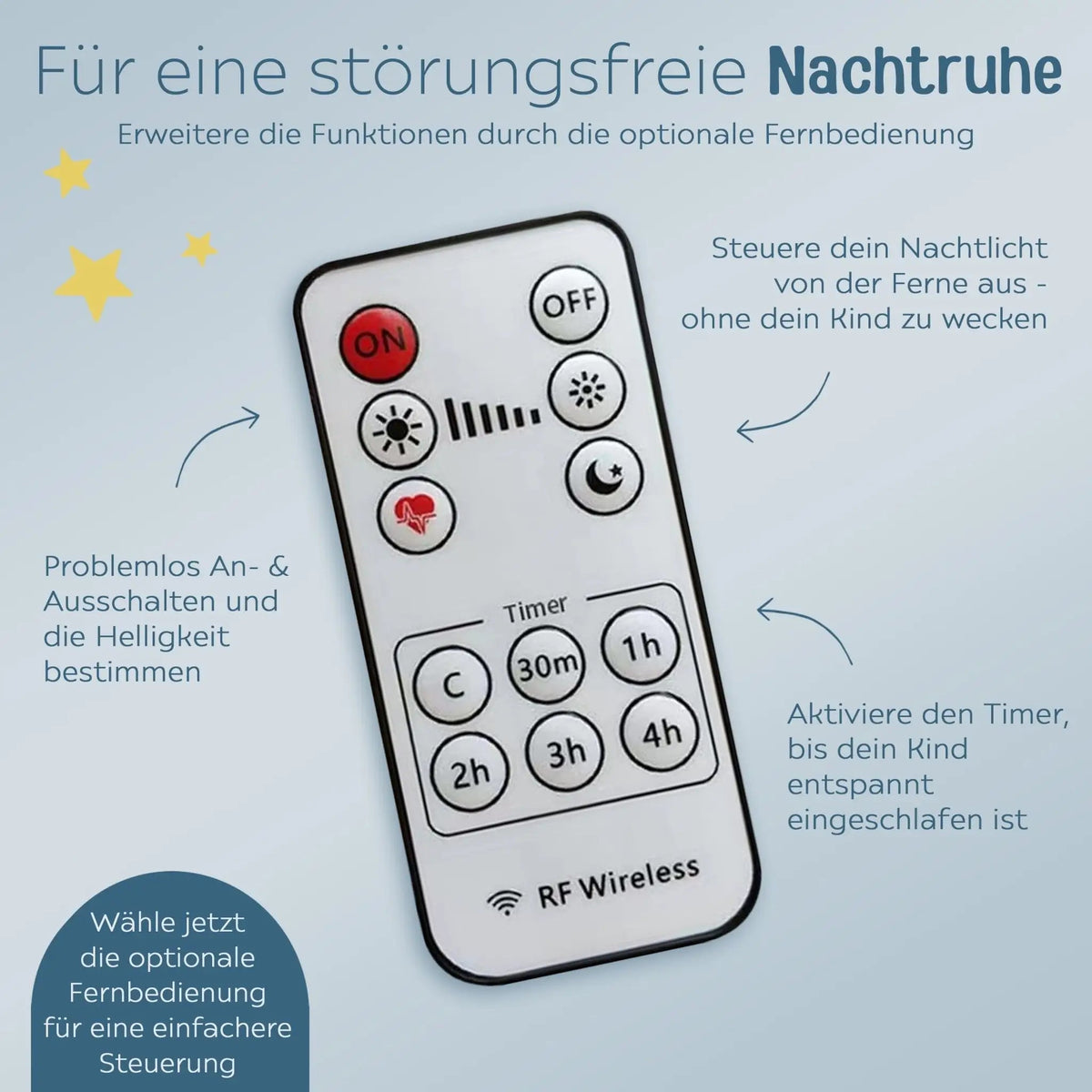 LED Nachtlicht Kinder personalisiert - Tier Aquarell - wunderwunsch